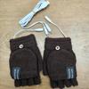 USB-Powered Heated Flip Cover Gloves, Double-Sided Electric Heating, 5V Warm Gloves
