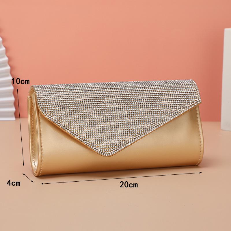 European-American Rhinestone Evening Clutch: Women's Luxurious Single Shoulder Bag
