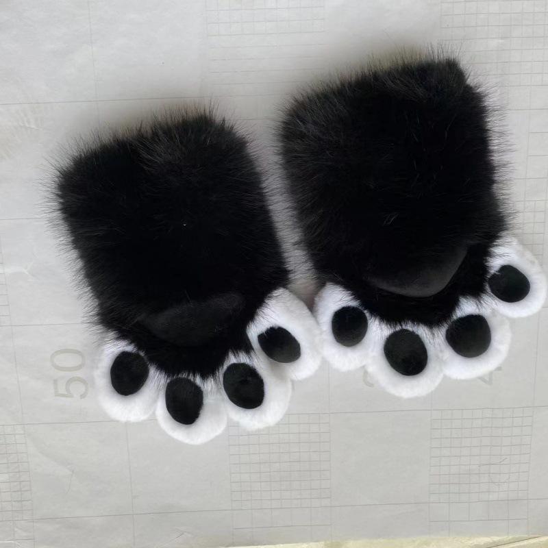 Animal claws, squeaking, furry claws with nails, gloves COS cat claws cute plush finished props