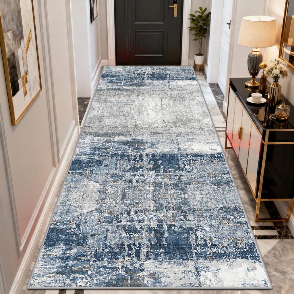 Abstract Modern Long Corridor Rugs Luxury Decoration Doorway Easy Clean Runner Carpet Living Room Bedroom Aisle Non-slip Mat