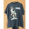 Banda de ante Camiseta negra de manga corta de los 90 Camiseta unisex