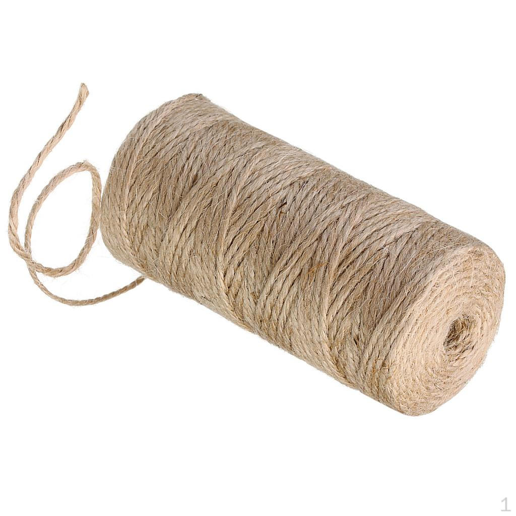Burlap Hessian Jute Rope Twine String Gift Box Cord Wedding Tags Party Decor Supplies