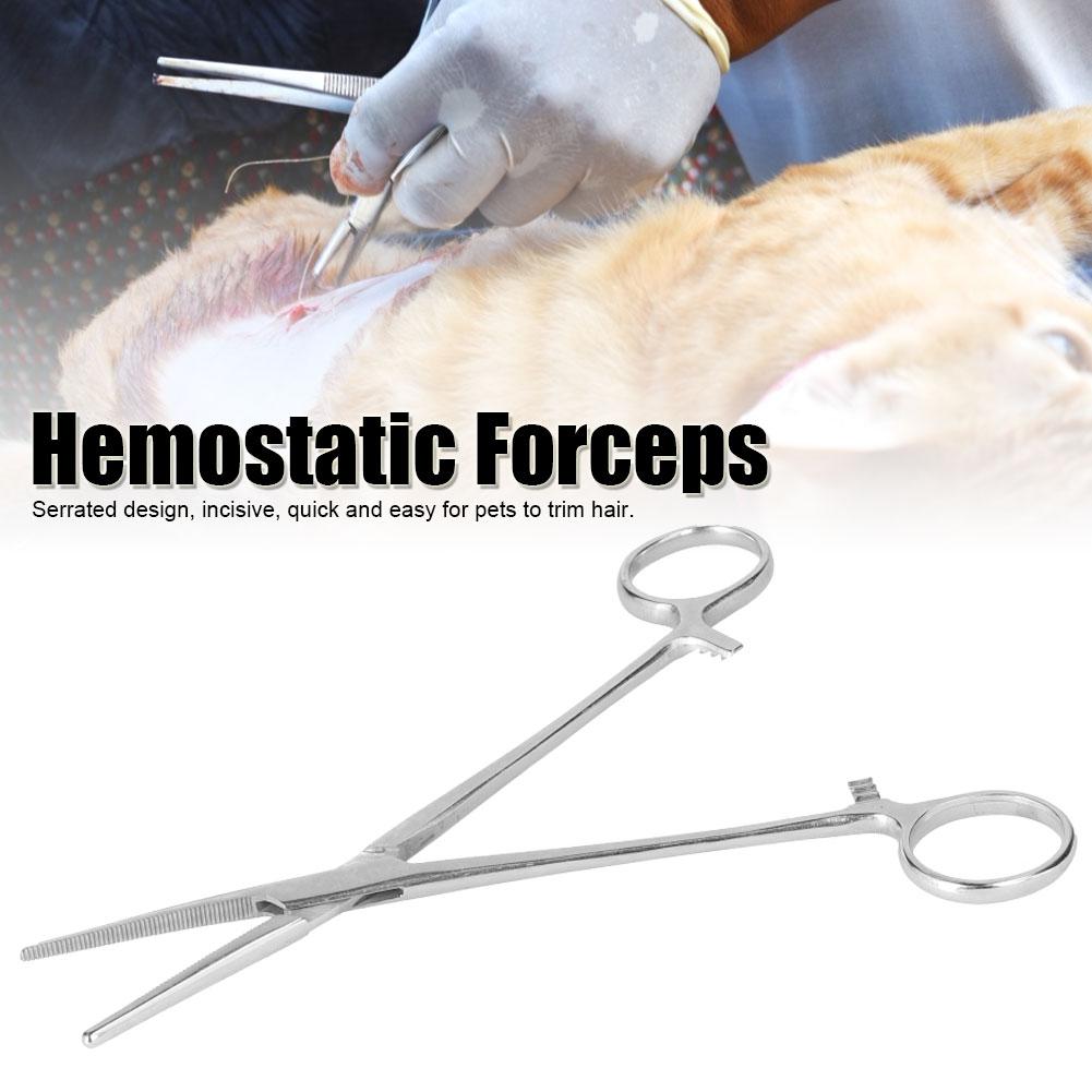 Surgical Haemostatic Hemostatic Forceps Stainless Steel Pliers Pet Hair Tweezers for Veterinary Use