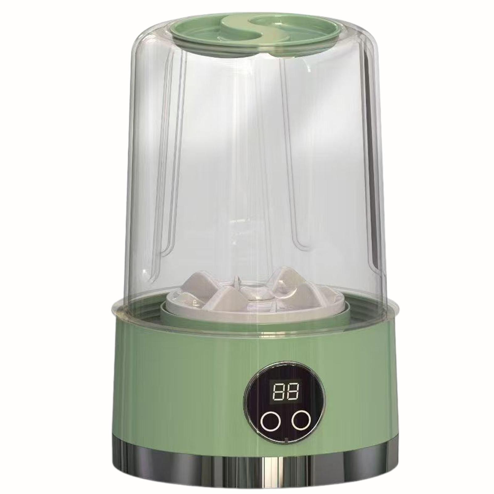 

Портативная беспроводная стиральная машина для нижнего белья 1 л мини-стиральная машина для носков с дегидратацией ведро для стирки бытовое зелёный