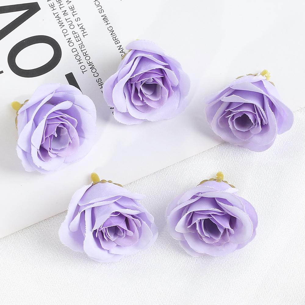 10 Stück Rose Künstliche Blumen 7CM Seide Gefälschte Blütenköpfe Für Heimdeko Hochzeit Hochzeitsdekoration DIY Handwerk Girlandenzubehör