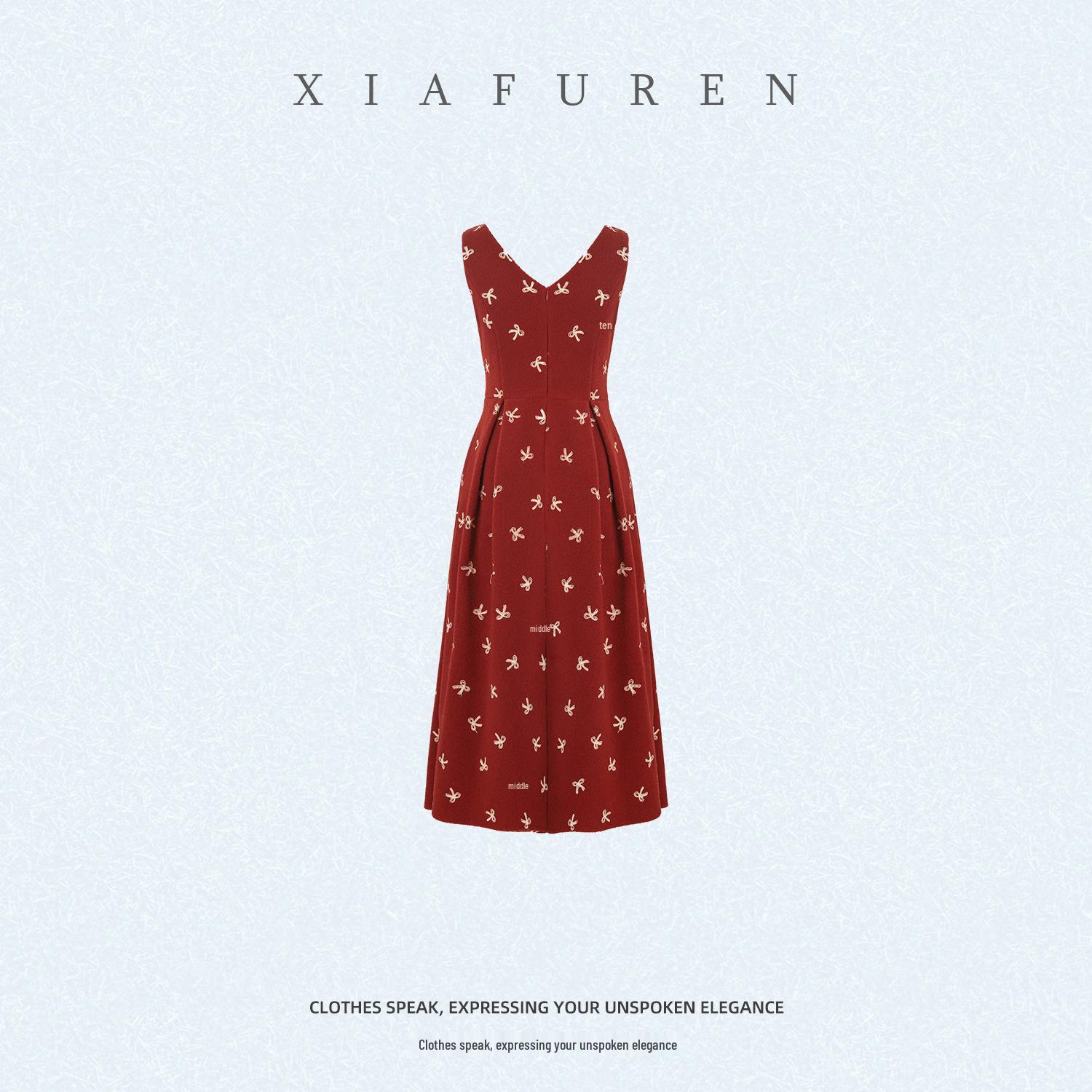 2025 Autumn/Winter French Petite Wool Slimming Dress S