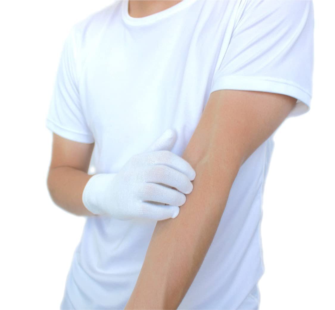 

Размеры Перчаток для Сна Предотвращает Способствует Глубокий Атопическая Кожа Нежный на Нет Нет Чувствительный Антибактериальный и Предотвращает Кожу и Помогает Вам Хорошо Спать [Наномикс] белый