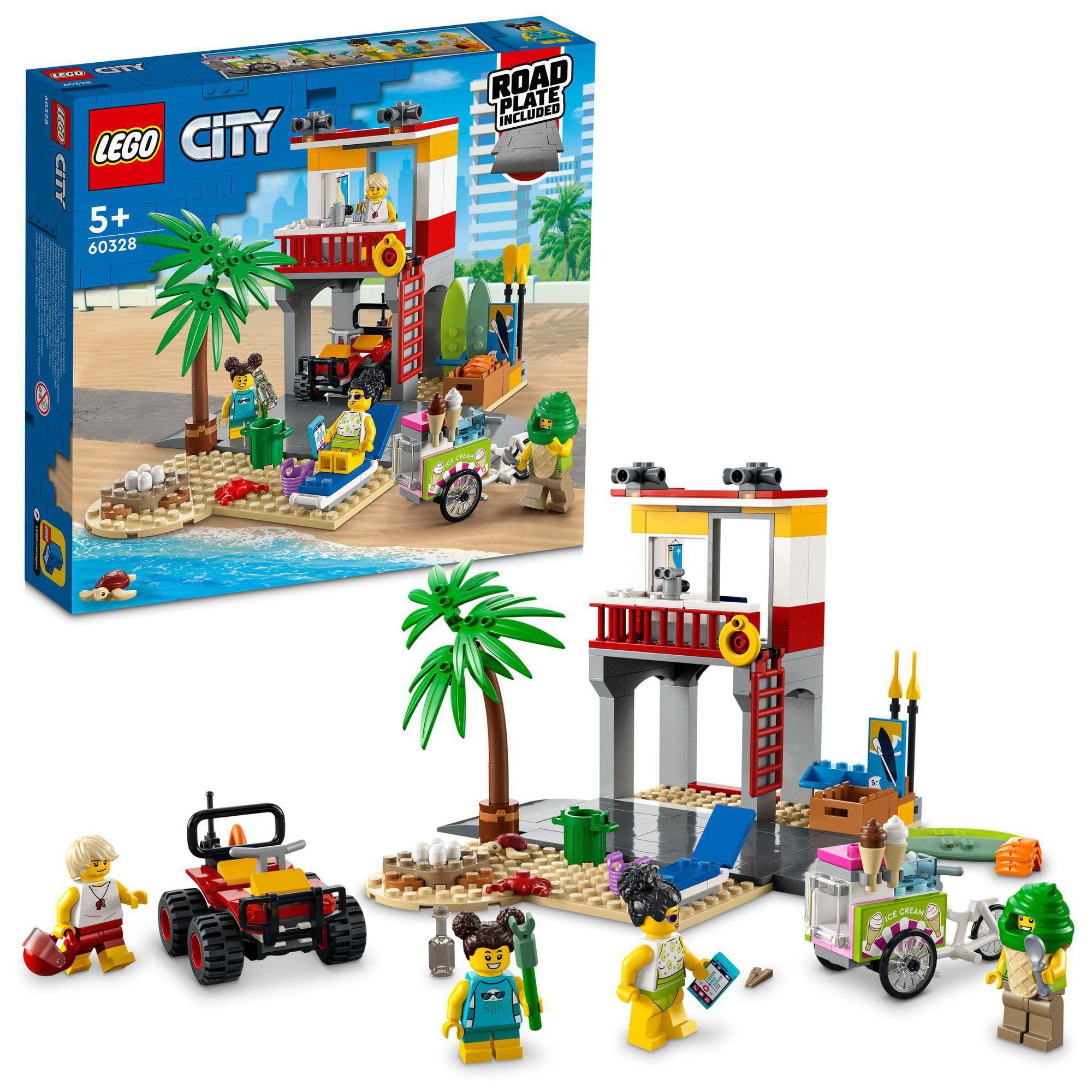 

LEGO City Штаб-квартира спасателей 60328 Игрушка, Строительные блоки, Подарок для ролевых игр для мальчиков и девочек, Возраст от 5 лет