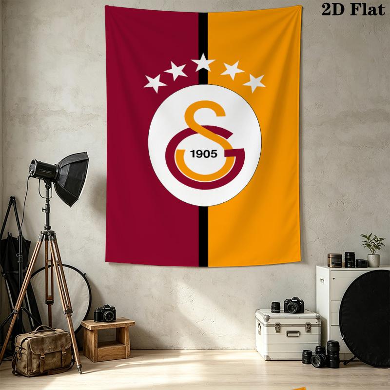 Galatasaray Sk Wall Tapestry Aesthetic Wall Hanging Printed Fabric Blanket Decorative Tapestries For Bedroom Living Room Home Decor