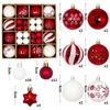 Festive Colorful Painted Christmas Ball Ornaments Reusable Decorative Baubles for Tree Holiday Party Decor Supplies