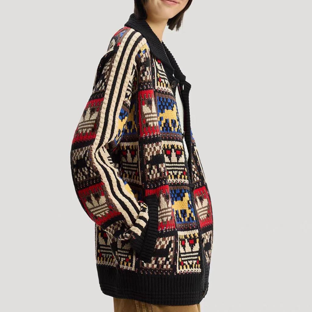 adidas Originály PLETENÁ BUNDA SVETR CNY Rok koně KR2801 Asijská velikost