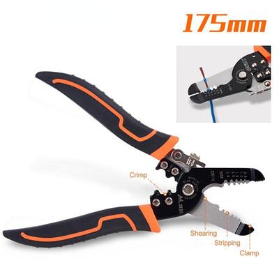 175mm Abisolierzange Crimpzange Abisolierer Multifunktionaler Ringcrimper Elektriker Abisolierwerkzeuge Netzwerkkabel Abisolierwerkzeuge