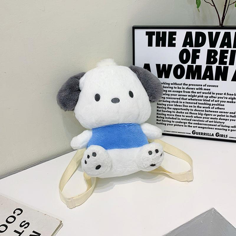 Fashion Cartoon Backpack Doll Plush Toy Bag Super Soft Doll Student Bag Holiday Gift Bag