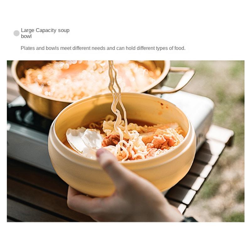 Neuer zusammenklappbarer Camping-Picknick-Geschirrkorb mit Deckel, faltbarer Aufbewahrungskorb