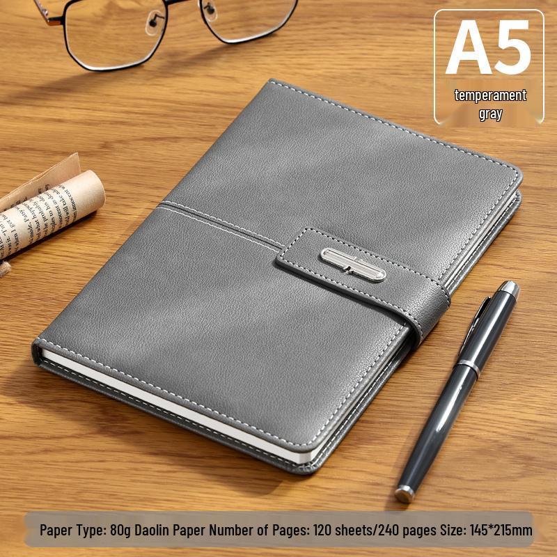 Customizable Business Notebook Gift Set with Logo: Includes Notebook, Pen, and USB Drive - Ideal for Company Meetings and Souvenirs.