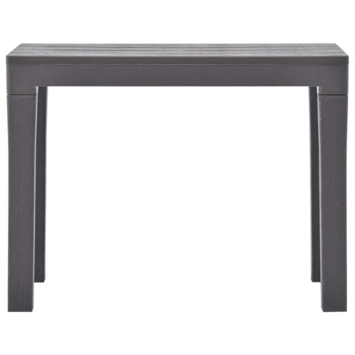 Banc de jardin - vidaXL - Moka - Plastique - 60x38,5x45 cm - Résistant aux intempéries