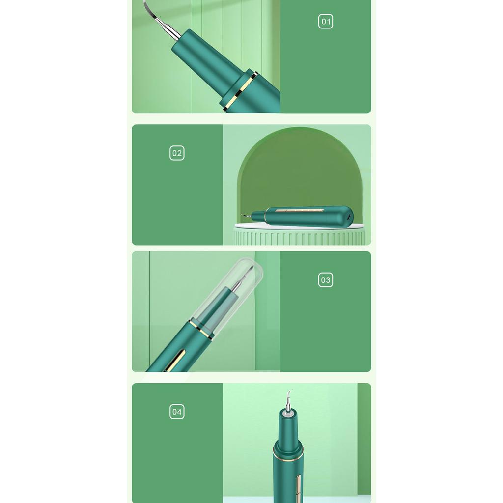 Electric Teeth Cleaner Dental Calculus Remover Electric Teeth Cleaning Kit with LED Light 3 Adjustable Modes for Teeth