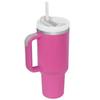 40oz Stainless Steel Insulated Travel Mug with Handle and Straw
