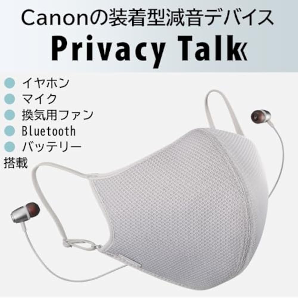 [Canon] Canon Privacy Talk MD-100-GY Wearable Sound Reduction Device/Earphone and Microphone Buil...