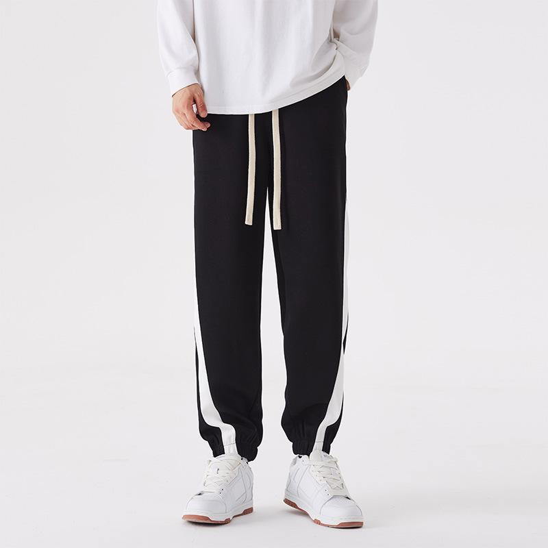 

Men s long pants casual men s trousers tied feet versatile men and women couples popular Harlan pants trend sports loose S