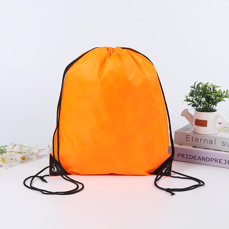 Blank Polyester Drawstring Bag for Marathons: Customizable Sports and Event Backpack
