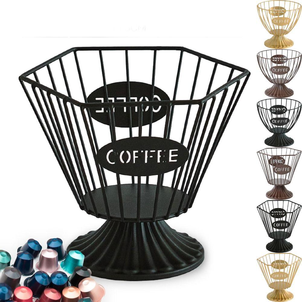 Kaffeepadhalter mit großer Kapazität für Küche, Büro, Barzubehör, Dekoration für Kaffeeliebhaber