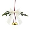 Tulle and Gold Bell Hanging Ornament, Decorative Pendant for Home and Holiday Decor