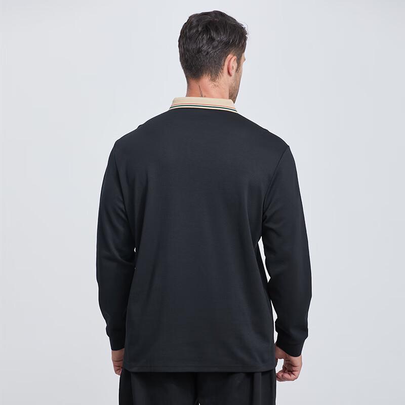 DIBINZE Men's Plus Size Long Sleeve Polo Shirt