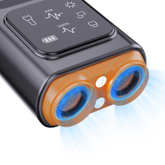 Ultrasonic Dog Anti Barking Device with Screen LED Flashlight Rechargeable Bad Behavior Stopping