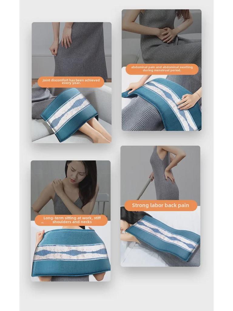 Oaks Electric Sea Salt & Wormwood Heating Belt - Therapeutic Compress for Shoulder, Neck, Waist - Perfect Gift for Parents