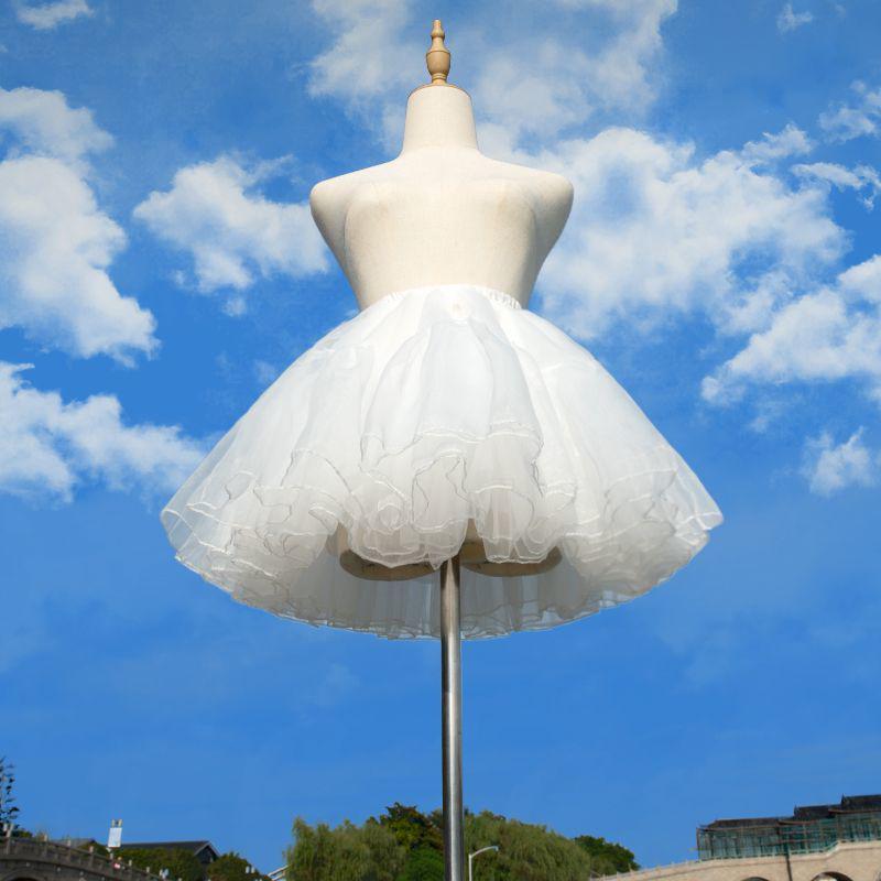 Petticoat Lolita Four-Layer Boneless Organza Puffy Cloud Underskirt