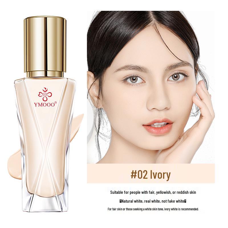 Sakura Mò Lingzhi Rejuvenating Essence Foundation: Flawless, Fine Texture, Non-Caking, Long-Lasting, Hydrating, Color Correcting. 30g