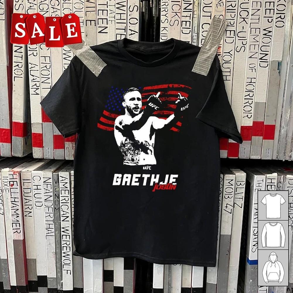 

New Justin Gaethje middle finger Gift For Fans Unisex S-5XL Shirt AL505 Unisex T-Shirt XXXXL