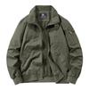 Men's American Style Retro Stand Collar Cotton Jacket - Spring/Autumn Casual Slim Fit