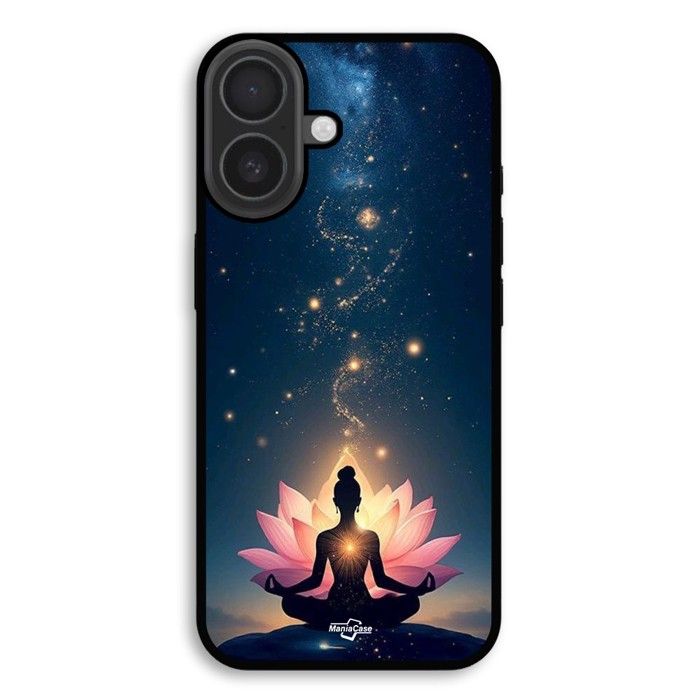 Coque de téléphone - MANIACASE - iPhone 17 - Silicone TPU - Noir - Médiation éveil spirituel