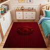 Manchester United Logo on Red Background Patterned carpet, suitable as a non slip play mat for the living room and bedroom sofa