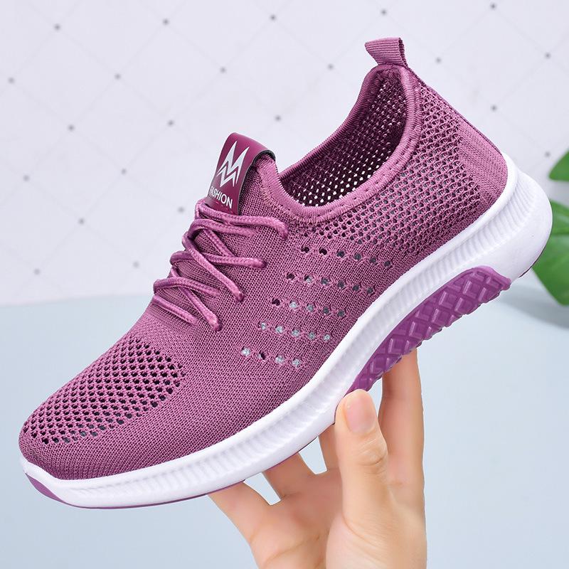 Women's Summer Mesh Shoes: Breathable, Fashionable, Casual Sports Sneakers for Middle-Aged & Elderly