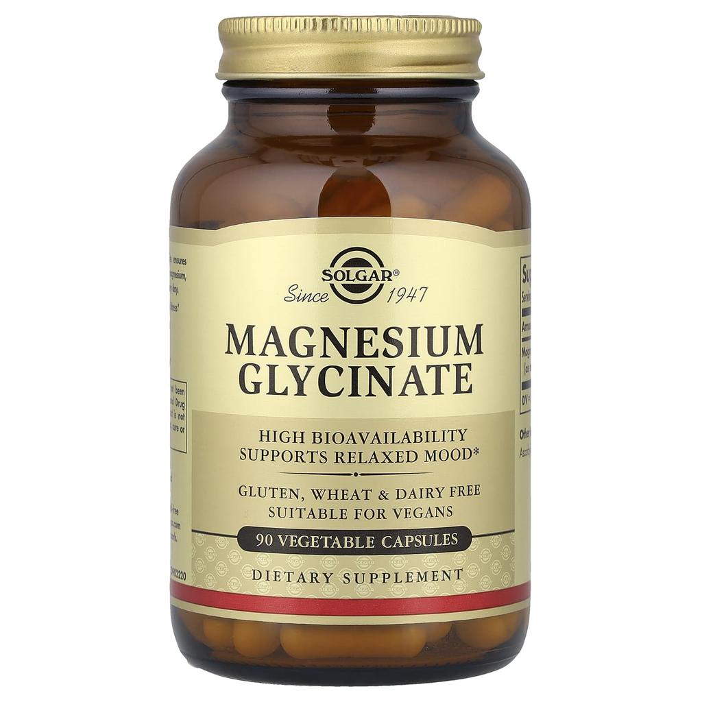 Glycine Magnesium, Veggie Capsules 90 (120Mg per capsule)