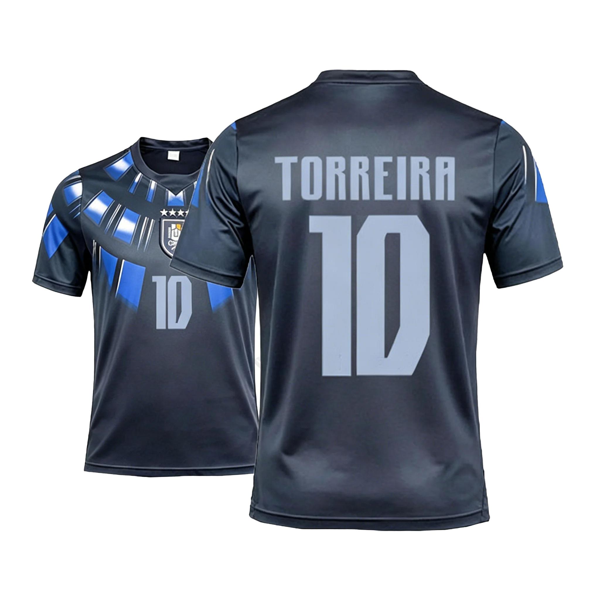 

2026 Uruguay National Team Away Jersey, Black Blue Armored Print Soccer Shirt Breathable Football T-Shirt for Sports Training 6XL коричневий