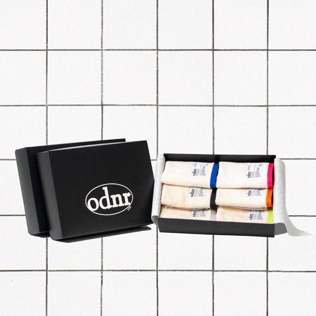 [Подарочная упаковка] Серия ODNR City Pop - Набор из 6 полотенец для рук