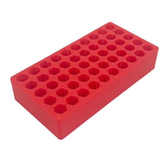 50 Holes Bits Storage Box Screwdriver Bit Organizer Hex Impact Drill Bits Attachment Organizer Plastic Compact Portable Case