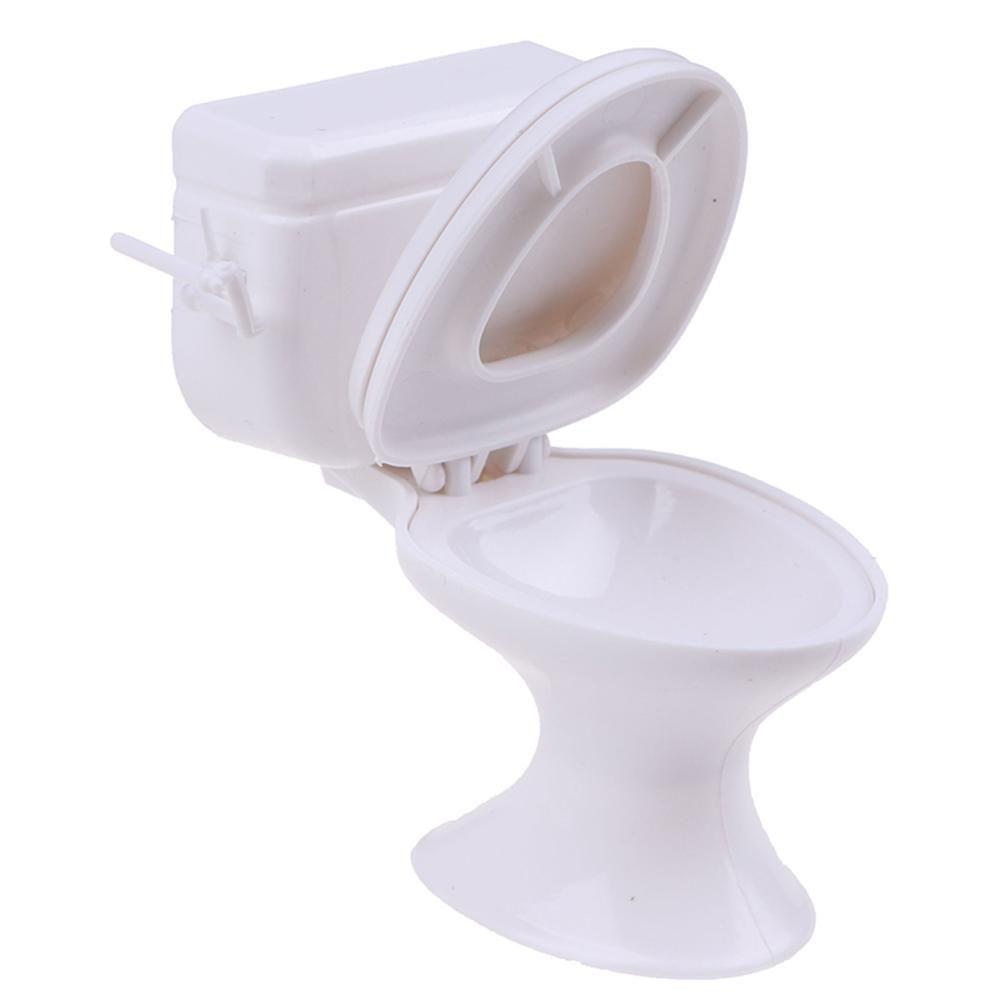 Playing House Dollhouse Furniture White Closestool Model Miniature Toilet Doll Accessories