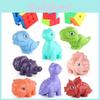 Educational Dinosaur Cube Set For Kids Featuring Smooth Rotating Two Layer And Three Layer Puzzle Design In Colorful Abs Material