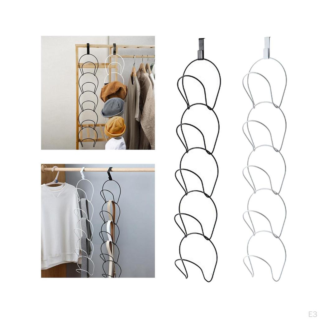 Montowany na drzwiach organizer na kapelusze na czapki i akcesoria