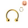 Stainless Steel C-Shaped Horseshoe Nose Ring and Stud Earrings for Body Piercing