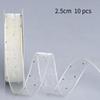 10Pcs Hotfix Crystal Organza Ribbon Trim 2.5Cm/4.0Cm 10 Yards For Handmade Bows Hair Clips Garments And Gift Boxes