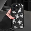 Süßes Weiß-Rosa Schmetterlings-Design Handyhülle Für iPhone 16 Pro Max 15 14 11 12 13 7 8 Plus X XR XS Stoßfest Weiche Hülle
