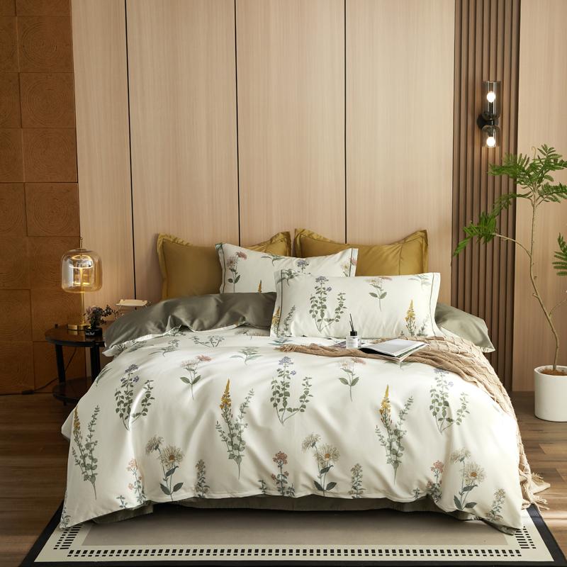 

Svetanya Комплекты постельного белья из египетского хлопка Красочное постельное белье Простыня Наволочка Пододеяльник Размер Квин Кинг Полный Двуспальный Fitted Sheet Style&Queen 200x230cm