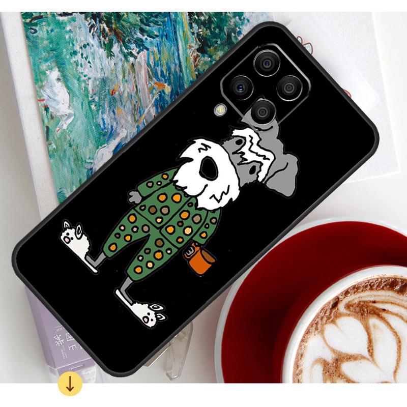 Cartoon Schnauzer Dog Case For Samsung Galaxy M54 M23 M20 M32 M52 M56 M16 M36 M34 M14 M35 M55 M15 M11 M31 M13 M53