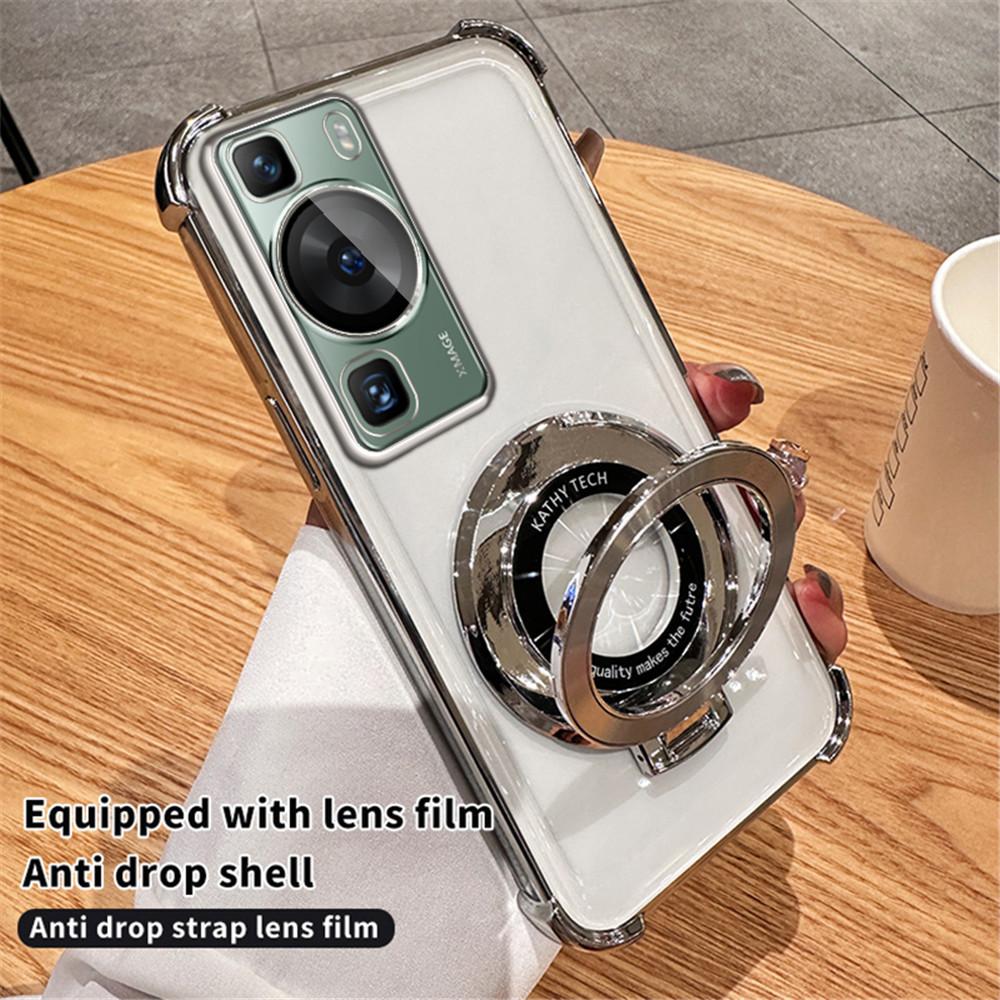 

Покрытие магнитный кронштейн прозрачный чехол для Huawei P30 P40 P50 P60 Puar 70 Pro Mate 30 40 50 60 подставка держатель противоударный чехол Huawei P60 Pro